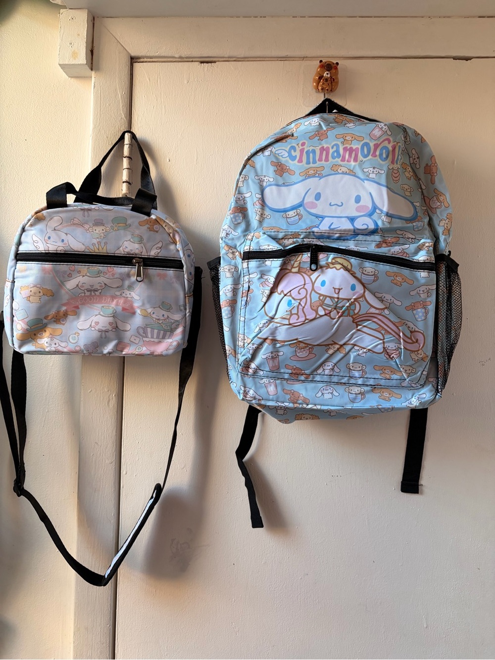 Sanrio Cinnamoroll Light Blue Kids Backpack and Lunch Bag Set